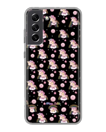 Чехол для Samsung Galaxy S21 FE с картинкой «Magic Unicorn паттерн»