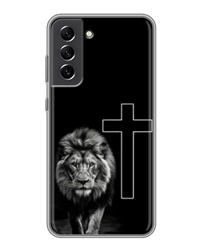 Чехол для Samsung Galaxy S21 FE с картинкой «Лев и Крест» Чехол для Samsung Galaxy S21 FE с картинкой «Лев и Крест»