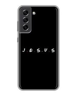 Чехол для Samsung Galaxy S21 FE с картинкой «Точки веры J.E.S.U.S.»