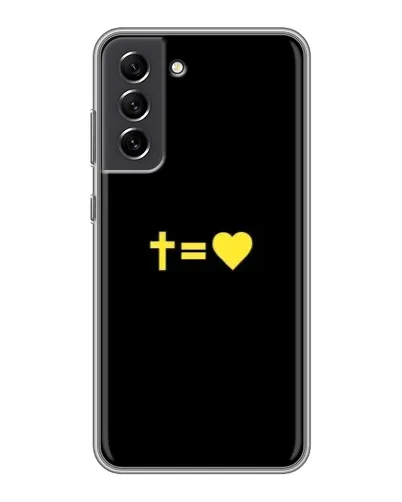 Чехол для Samsung Galaxy S21 FE с картинкой «Сердце и Крест» Чехол для Samsung Galaxy S21 FE с картинкой «Сердце и Крест»