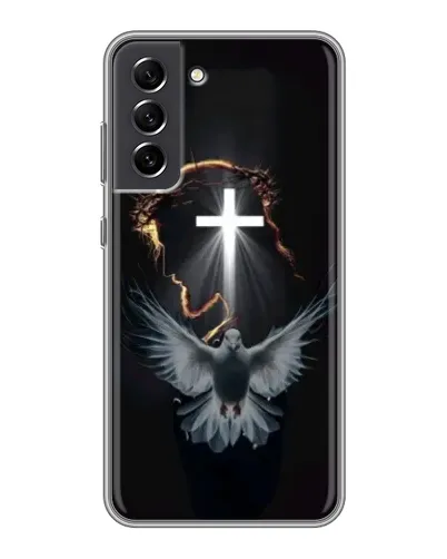 Чехол для Samsung Galaxy S21 FE с картинкой «Голубь и Свет» Чехол для Samsung Galaxy S21 FE с картинкой «Голубь и Свет»