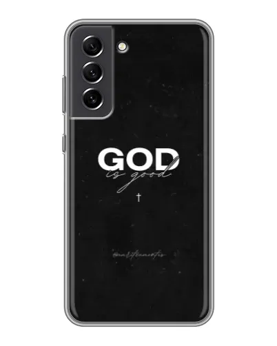 Чехол для Samsung Galaxy S21 FE с картинкой «GOD — Бог над всем» Чехол для Samsung Galaxy S21 FE с картинкой «GOD — Бог над всем»