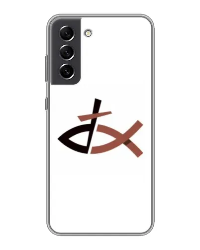 Чехол для Samsung Galaxy S21 FE с картинкой «Рыба и крест» Чехол для Samsung Galaxy S21 FE с картинкой «Рыба и крест»