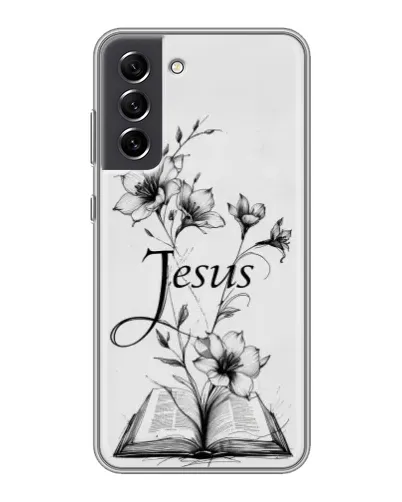 Чехол для Samsung Galaxy S21 FE с картинкой «Цветы и Библия» Чехол для Samsung Galaxy S21 FE с картинкой «Цветы и Библия»