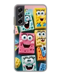 Чехол для Samsung Galaxy S21 FE с картинкой «Цветные губки»