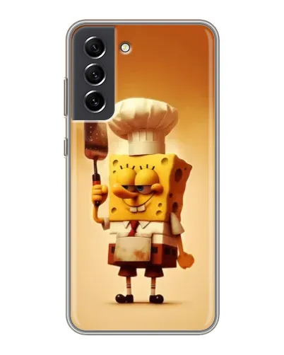 Чехол для Samsung Galaxy S21 FE с картинкой «Губка Боб повар» Чехол для Samsung Galaxy S21 FE с картинкой «Губка Боб повар»