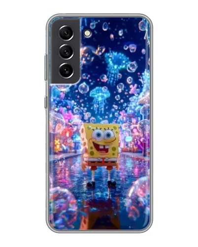 Чехол для Samsung Galaxy S21 FE с картинкой «Неоновый океан» Чехол для Samsung Galaxy S21 FE с картинкой «Неоновый океан»