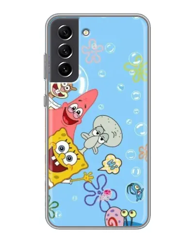 Чехол для Samsung Galaxy S21 FE с картинкой «Веселые пузырьки» Чехол для Samsung Galaxy S21 FE с картинкой «Веселые пузырьки»