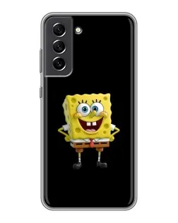 Чехол для Samsung Galaxy S21 FE с картинкой «Классический Губка Боб»