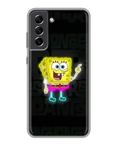 Чехол для Samsung Galaxy S21 FE с картинкой «Неоновый Губка Боб» Чехол для Samsung Galaxy S21 FE с картинкой «Неоновый Губка Боб»