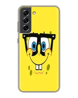 Чохол для Samsung Galaxy S21 FE з картинкою «Мінімалістичний Спанч Боб»