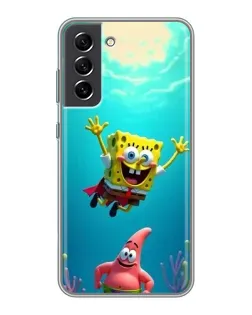 Чохол для Samsung Galaxy S21 FE з картинкою «Спанч Боб під водою»