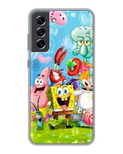 Чохол для Samsung Galaxy S21 FE з картинкою «Губка Боб та друзі»