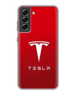 Чехол для Samsung Galaxy S21 FE с картинкой «Tesla Red Classic»