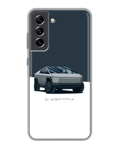 Чехол для Samsung Galaxy S21 FE с картинкой «Серебристый Cybertruck Tesla» Чехол для Samsung Galaxy S21 FE с картинкой «Серебристый Cybertruck Tesla»