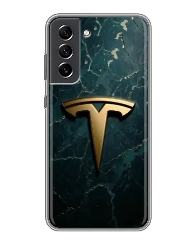 Чехол для Samsung Galaxy S21 FE с картинкой «Мраморная Tesla Gold» Чехол для Samsung Galaxy S21 FE с картинкой «Мраморная Tesla Gold»