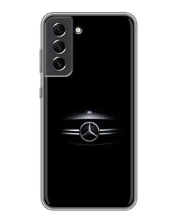 Чехол для Samsung Galaxy S21 FE с картинкой «Mercedes — абстрактные линии»
