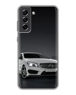 Чехол для Samsung Galaxy S21 FE с картинкой «Mercedes AMG GT Silver»