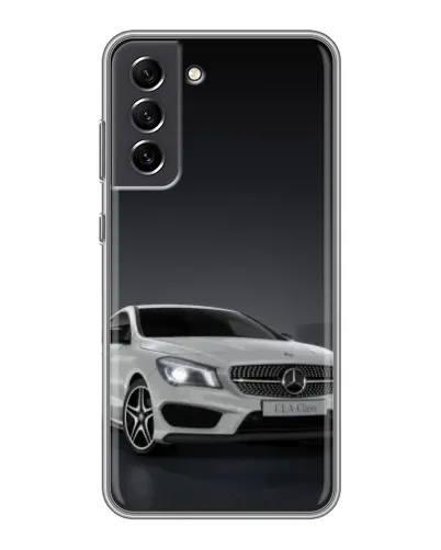 Чехол для Samsung Galaxy S21 FE с картинкой «Mercedes AMG GT Silver»