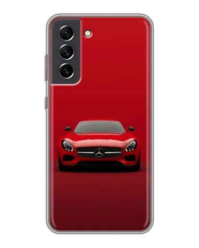 Чехол для Samsung Galaxy S21 FE с картинкой «Красный Mercedes AMG»