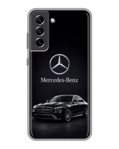 Чехол для Samsung Galaxy S21 FE с картинкой «Mercedes — решетка радиатора»