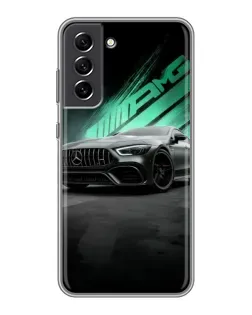 Чехол для Samsung Galaxy S21 FE с картинкой «Темный Mercedes AMG»
