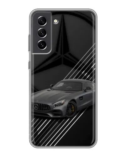 Чехол для Samsung Galaxy S21 FE с картинкой «Mercedes AMG — графика»