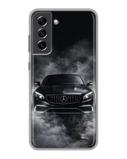 Чехол для Samsung Galaxy S21 FE с картинкой «Mercedes в дыму»