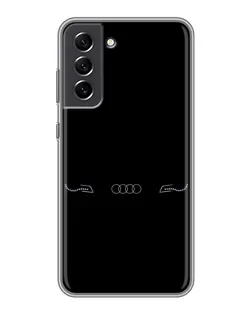 Чехол для Samsung Galaxy S21 FE с картинкой «Audi — световой подпись»