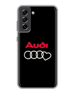 Чехол для Samsung Galaxy S21 FE с картинкой «Логотип Audi Heart»