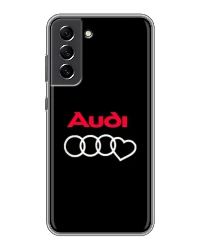 Чехол для Samsung Galaxy S21 FE с картинкой «Логотип Audi Heart»