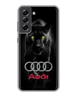 Чехол для Samsung Galaxy S21 FE с картинкой «Пантера и Audi»