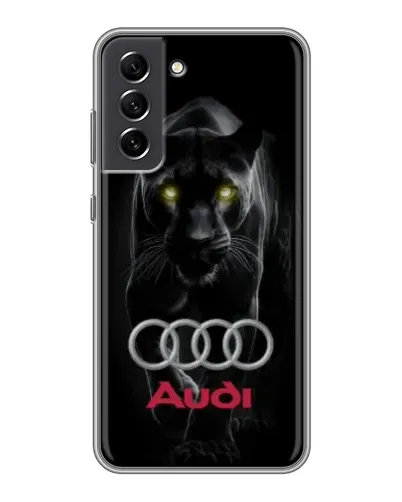 Чехол для Samsung Galaxy S21 FE с картинкой «Пантера и Audi»