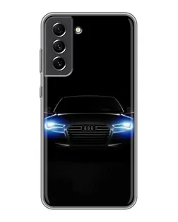 Чехол для Samsung Galaxy S21 FE с картинкой «Audi в неоне»