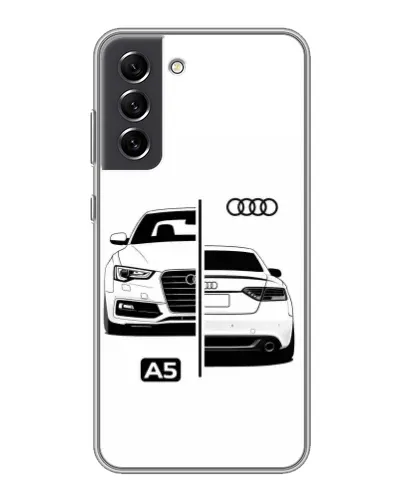Чехол для Samsung Galaxy S21 FE с картинкой «Audi — контрастный дизайн»