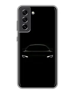 Чехол для Samsung Galaxy S21 FE с картинкой «Взгляд Audi в темноте»