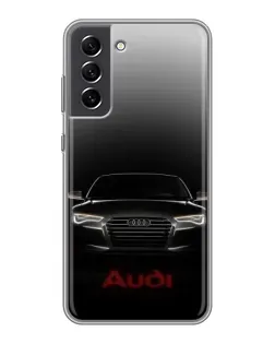 Чехол для Samsung Galaxy S21 FE с картинкой «Audi — градиентный контур»