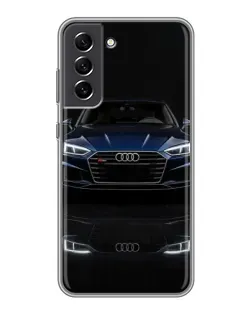 Чехол для Samsung Galaxy S21 FE с картинкой «Audi — ночное отражение»