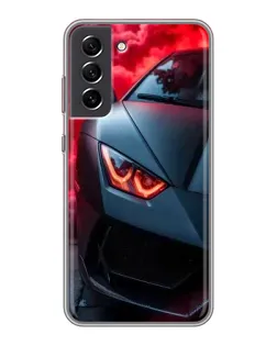 Чехол для Samsung Galaxy S21 FE с картинкой «Lamborghini красное сияние»