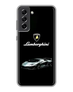 Чехол для Samsung Galaxy S21 FE с картинкой «Логотип Lamborghini классика»