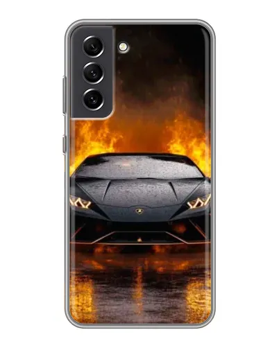 Чехол для Samsung Galaxy S21 FE с картинкой «Lamborghini в огне» Чехол для Samsung Galaxy S21 FE с картинкой «Lamborghini в огне»