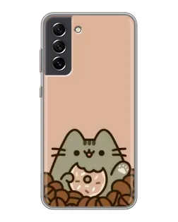 Чехол для Samsung Galaxy S21 FE с картинкой «Кофейный Пушин»