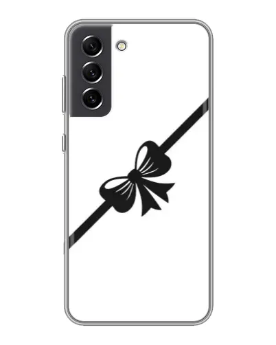 Чехол для Samsung Galaxy S21 FE с картинкой «Диагональный бант»