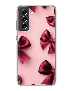 Чехол для Samsung Galaxy S21 FE с картинкой «Бордовый атлас»