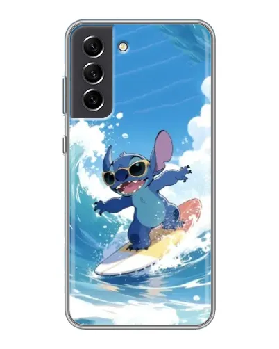 Чохол для Samsung Galaxy S21 FE з картинкою «Стіч на хвилі» Чохол для Samsung Galaxy S21 FE з картинкою «Стіч на хвилі»