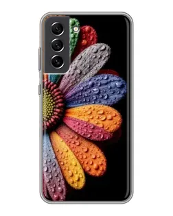 Чохол для Samsung Galaxy S21 FE з картинкою «Райдужна квітка»