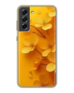 Чохол для Samsung Galaxy S21 FE з картинкою «Золоті пелюстки»