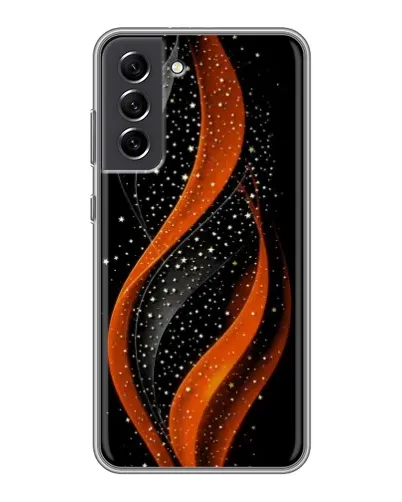 Чехол для Samsung Galaxy S21 FE с картинкой «Огненная звездная волна»