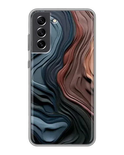 Чехол для Samsung Galaxy S21 FE с картинкой «Цветные волны каньона»