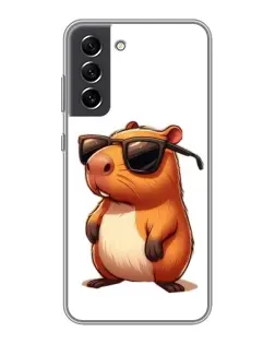 Чехол для Samsung Galaxy S21 FE с картинкой «Капибара в очках» Чехол для Samsung Galaxy S21 FE с картинкой «Капибара в очках»